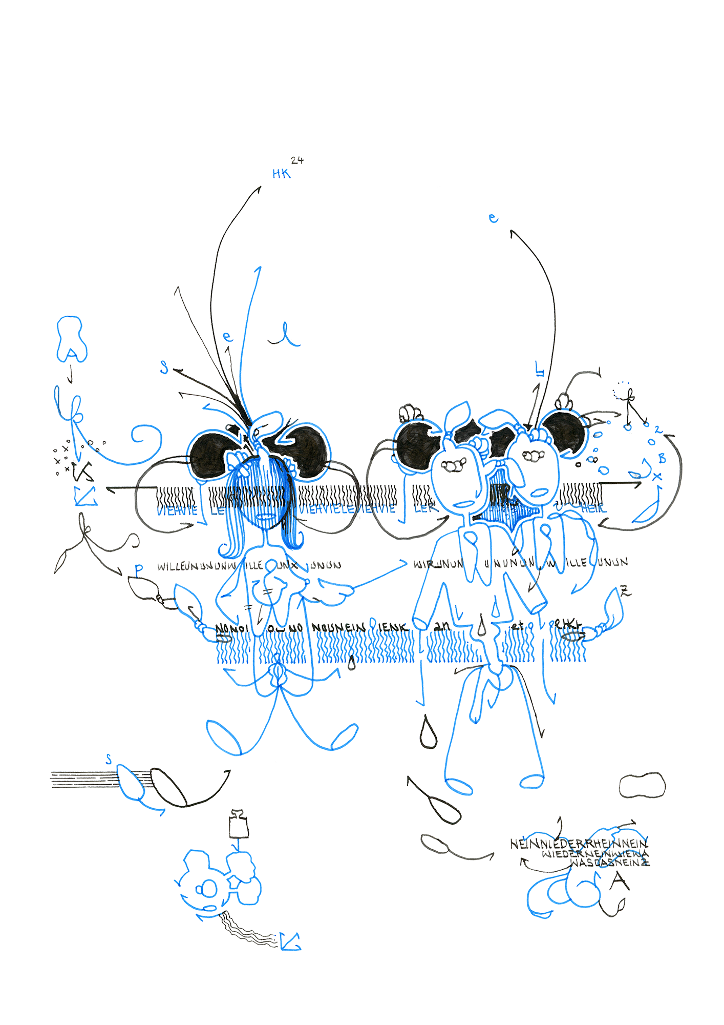 Hannes Kater –Tageszeichnung (Zeichnung/drawing) vom 30.05.2024 (1414 x 2000 Pixel)