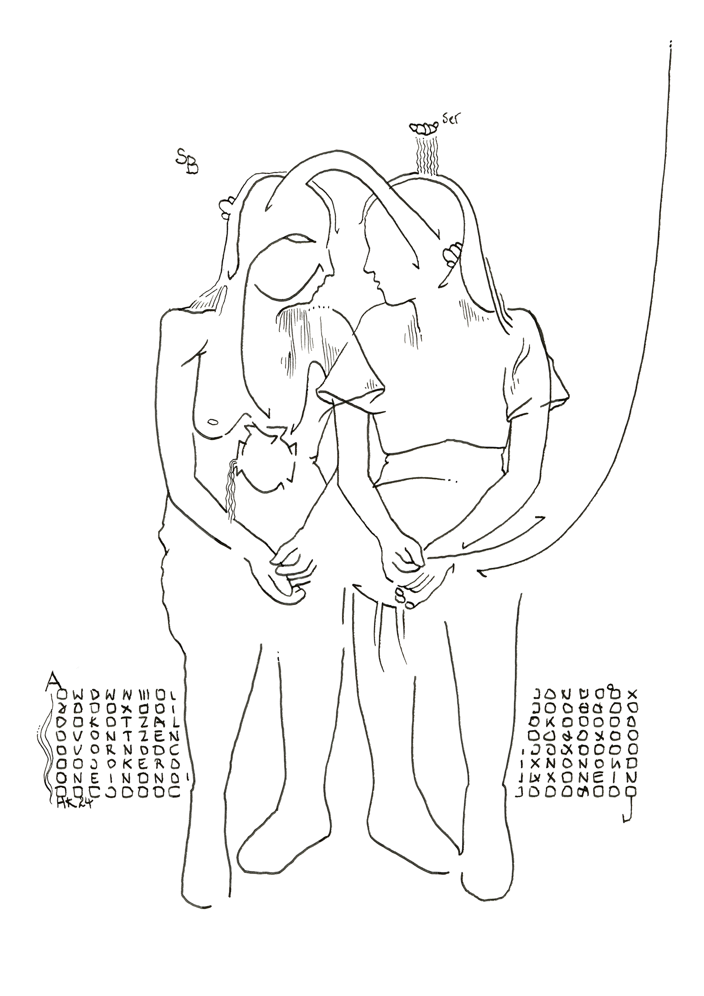 Hannes Kater Tageszeichnung (Zeichnung/drawing) vom 26.12.2024 (1414 x 2000 Pixel)