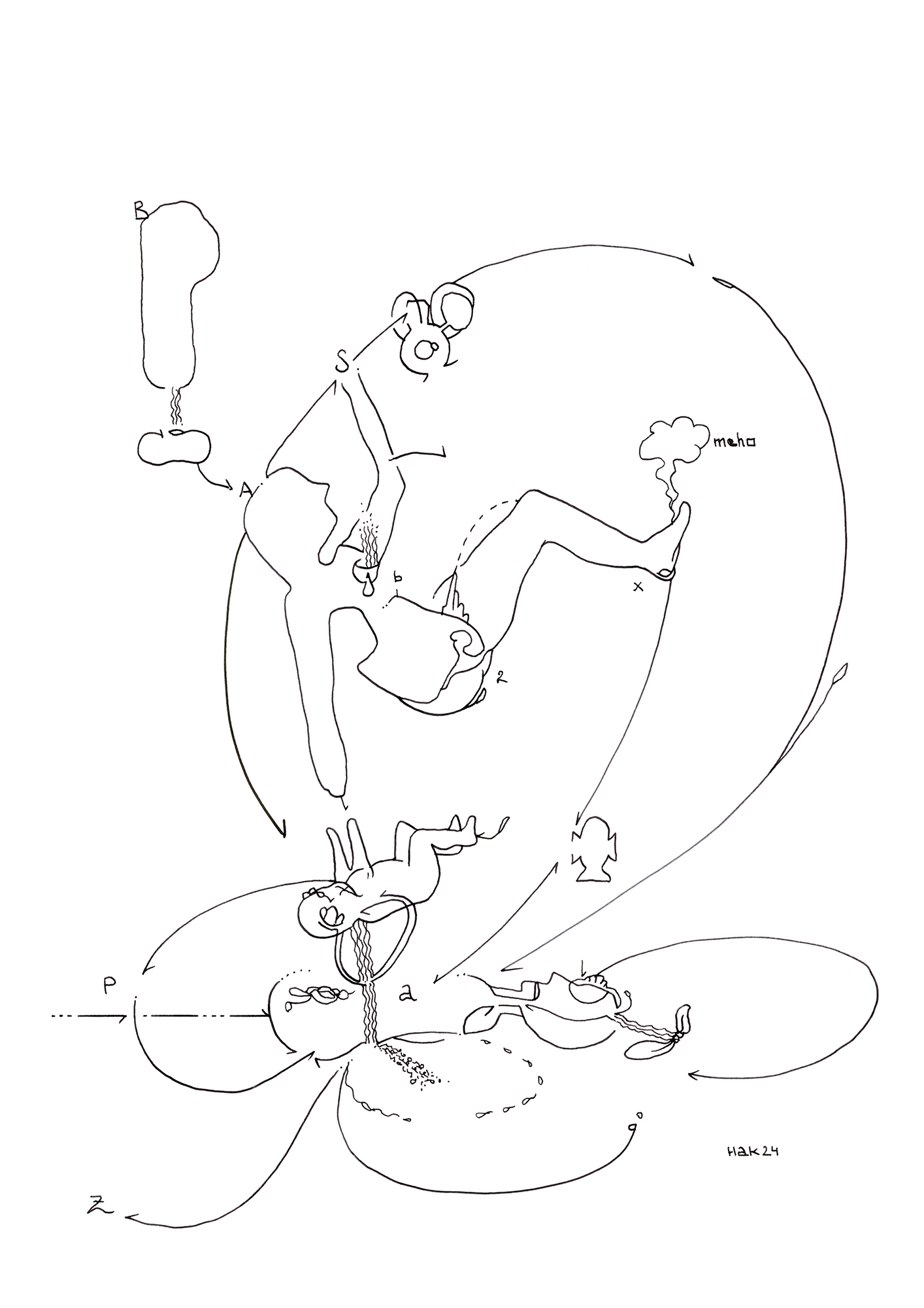Hannes Kater Tageszeichnung (Zeichnung/drawing) vom 30.09.2024 (1414 x 2000 Pixel)