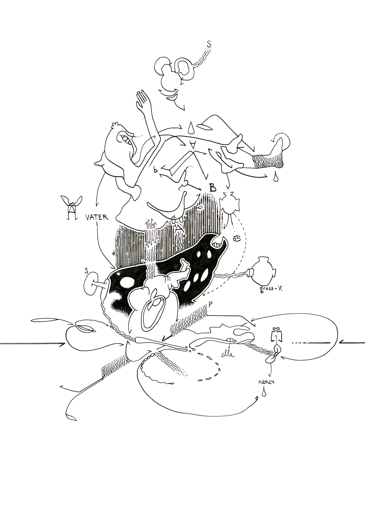 Hannes Kater Tageszeichnung (Zeichnung/drawing) vom 27.09.2024 (1414 x 2000 Pixel)