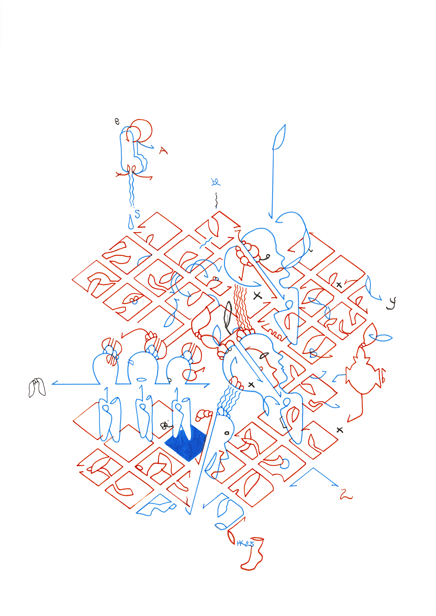 Hannes Kater Tageszeichnung (Zeichnung/drawing) vom 02.01.2025 (1414 x 2000 Pixel)