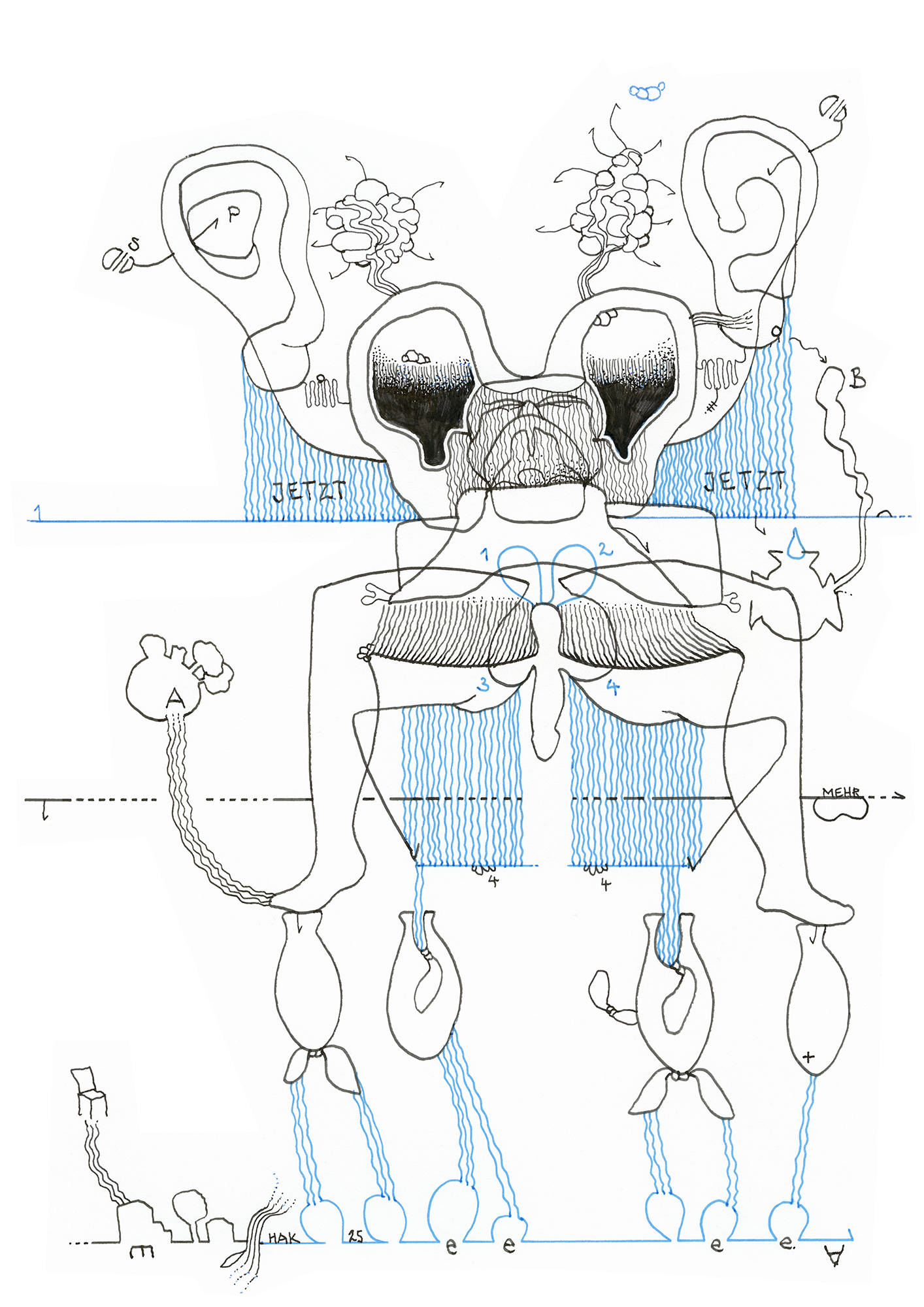 Hannes Kater –Tageszeichnung (Zeichnung/drawing) vom 05.02.2025 (1414 x 2000 Pixel)