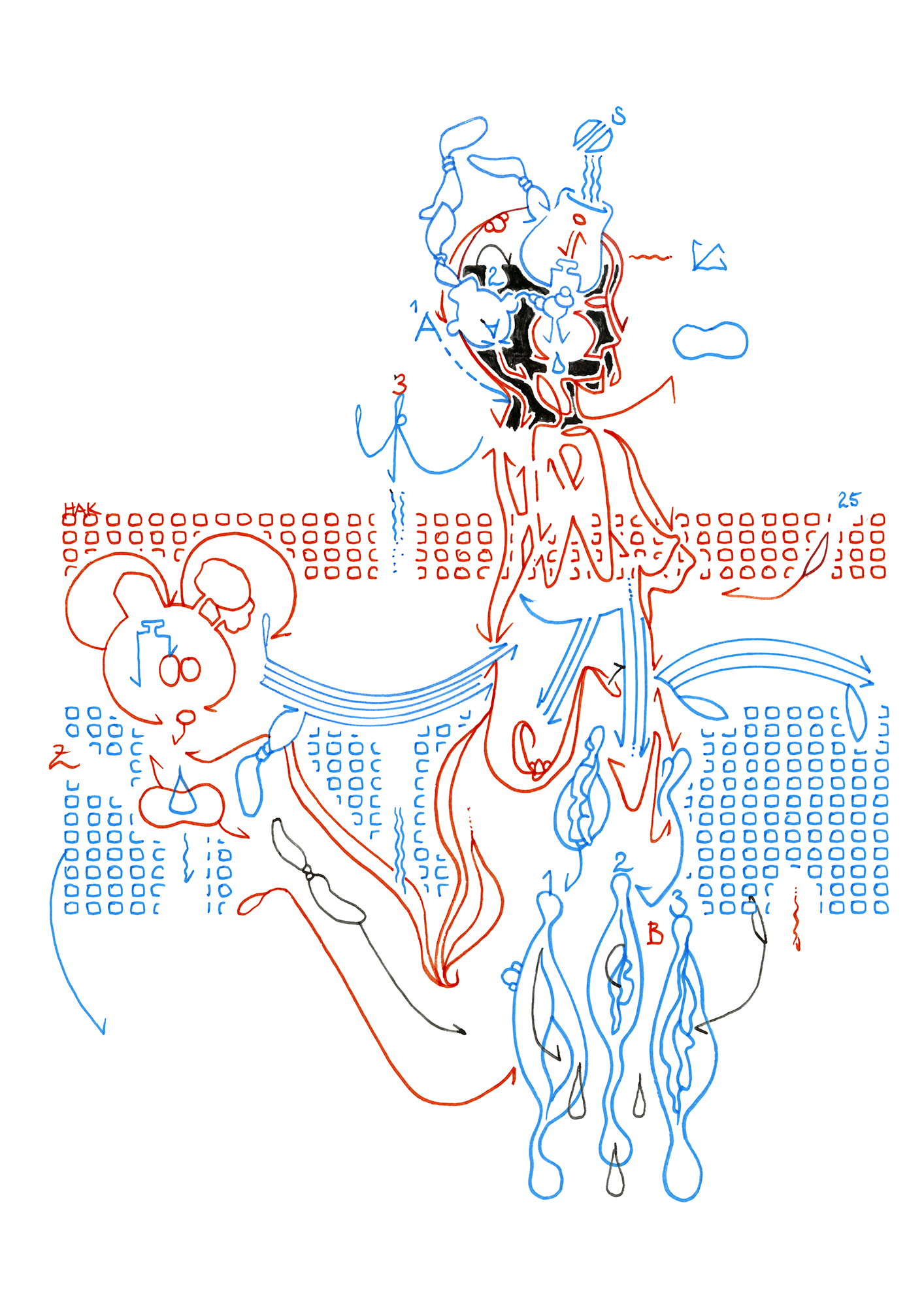 Hannes Kater Tageszeichnung (Zeichnung/drawing) vom 08.03.2025 (1414 x 2000 Pixel)