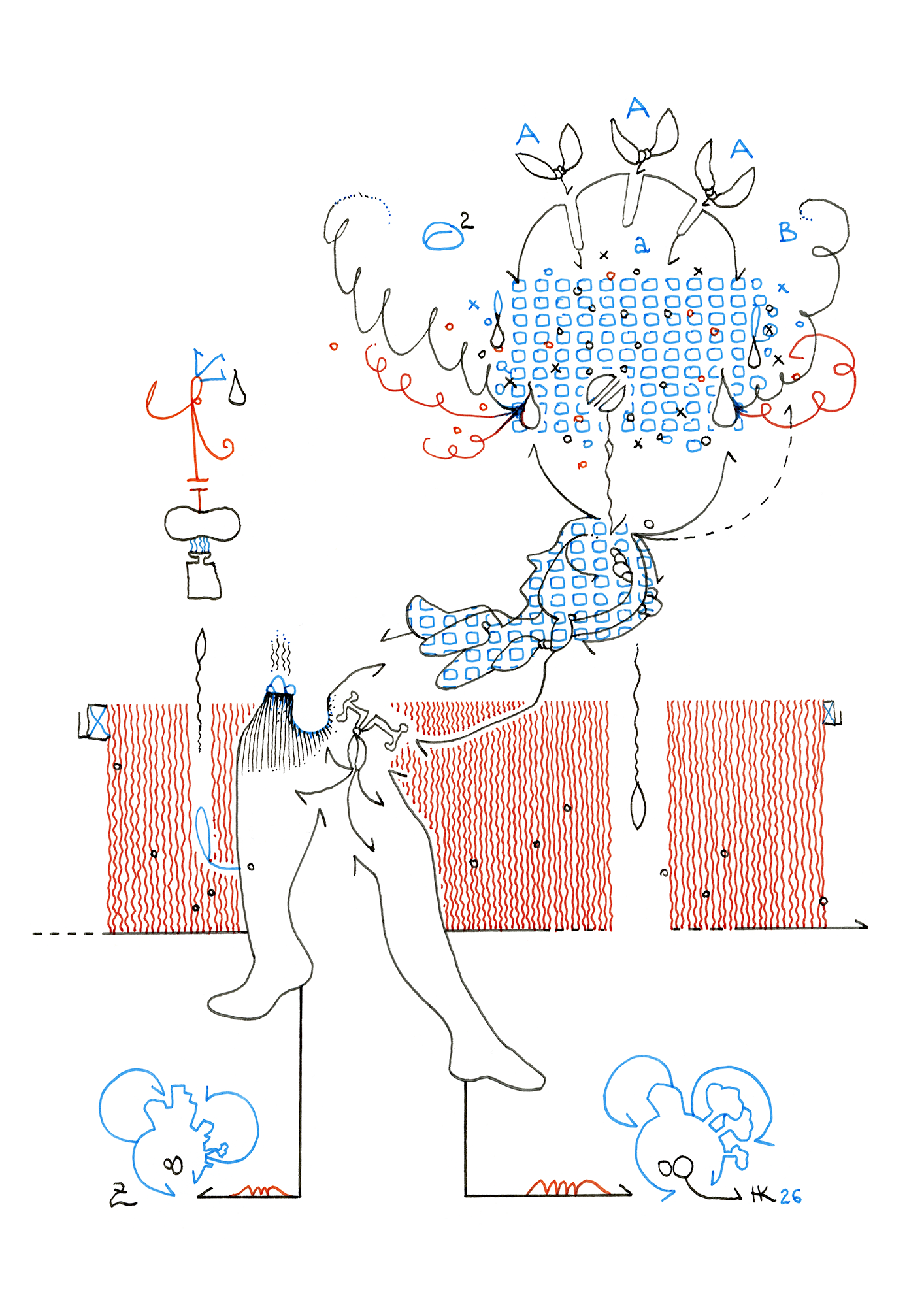 Hannes Kater  Tageszeichnung (Zeichnung/drawing) vom 04.03.2026 (1414 x 2000 Pixel)