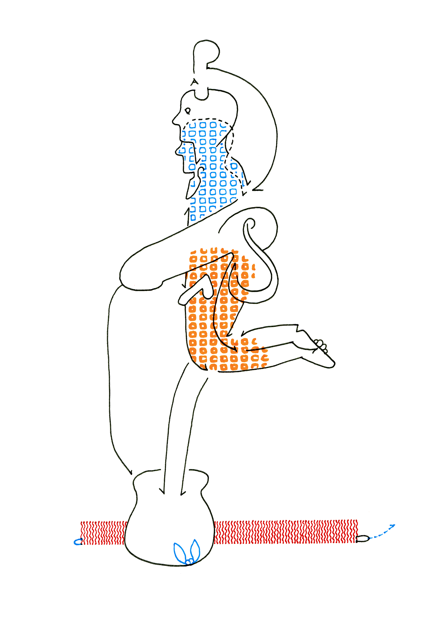 Hannes Kater  Tageszeichnung (Zeichnung/drawing) vom 27.11.2014 (1414 x 2000 Pixel)