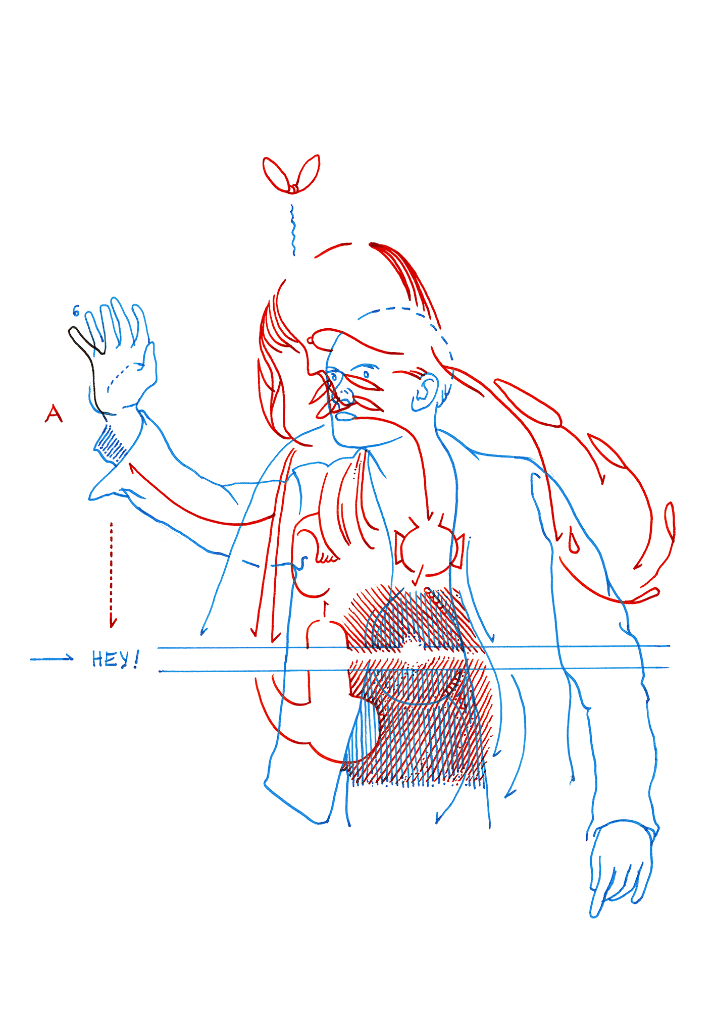 Hannes Kater  Tageszeichnung (Zeichnung/drawing) vom 22.09.2015 (1414 x 2000 Pixel)