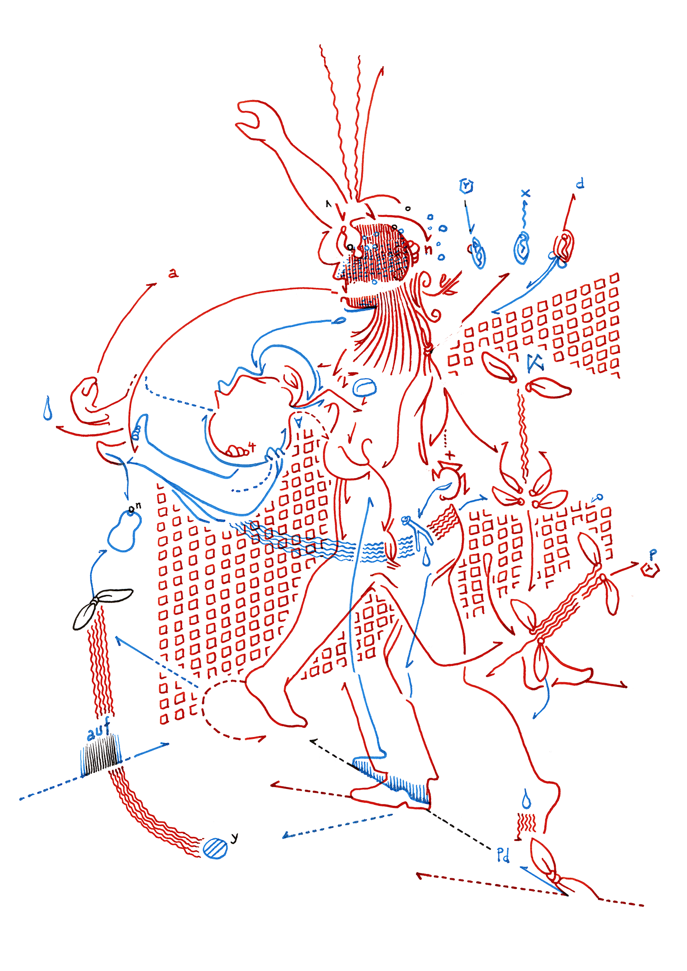 Hannes Kater  Tageszeichnung (Zeichnung/drawing) vom 13.10.2015 (1414 x 2000 Pixel)