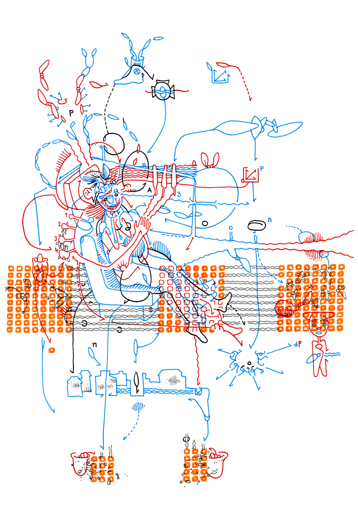Hannes Kater: Tageszeichnung aus dem Jahr 2015