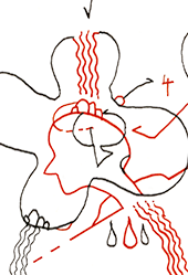 Hannes Kater  Detail einer Zeichnung aus dem November 2025