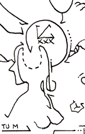 Hannes Kater  Detail einer Zeichnung 2026