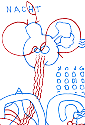 Hannes Kater  Detail einer Zeichnung aus dem November 2025