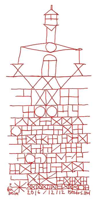 Hannes Kater - Experimentelles Zeichnen_09: Pseudoschrift wird Bild