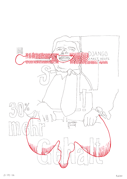 Hannes Kater - Zeichnung f&uuml;r den 21-09-2006